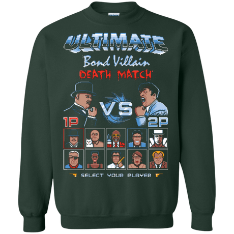 Sweatshirts Forest Green / Small Bond Villain Death Match Crewneck Sweatshirt