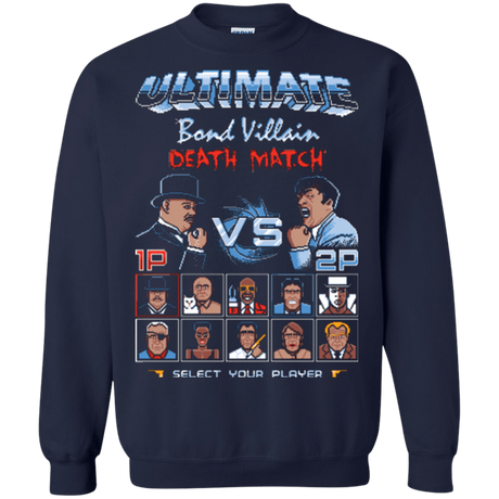 Sweatshirts Navy / Small Bond Villain Death Match Crewneck Sweatshirt