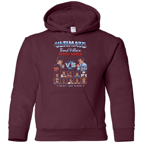 Sweatshirts Maroon / YS Bond Villain Death Match Youth Hoodie