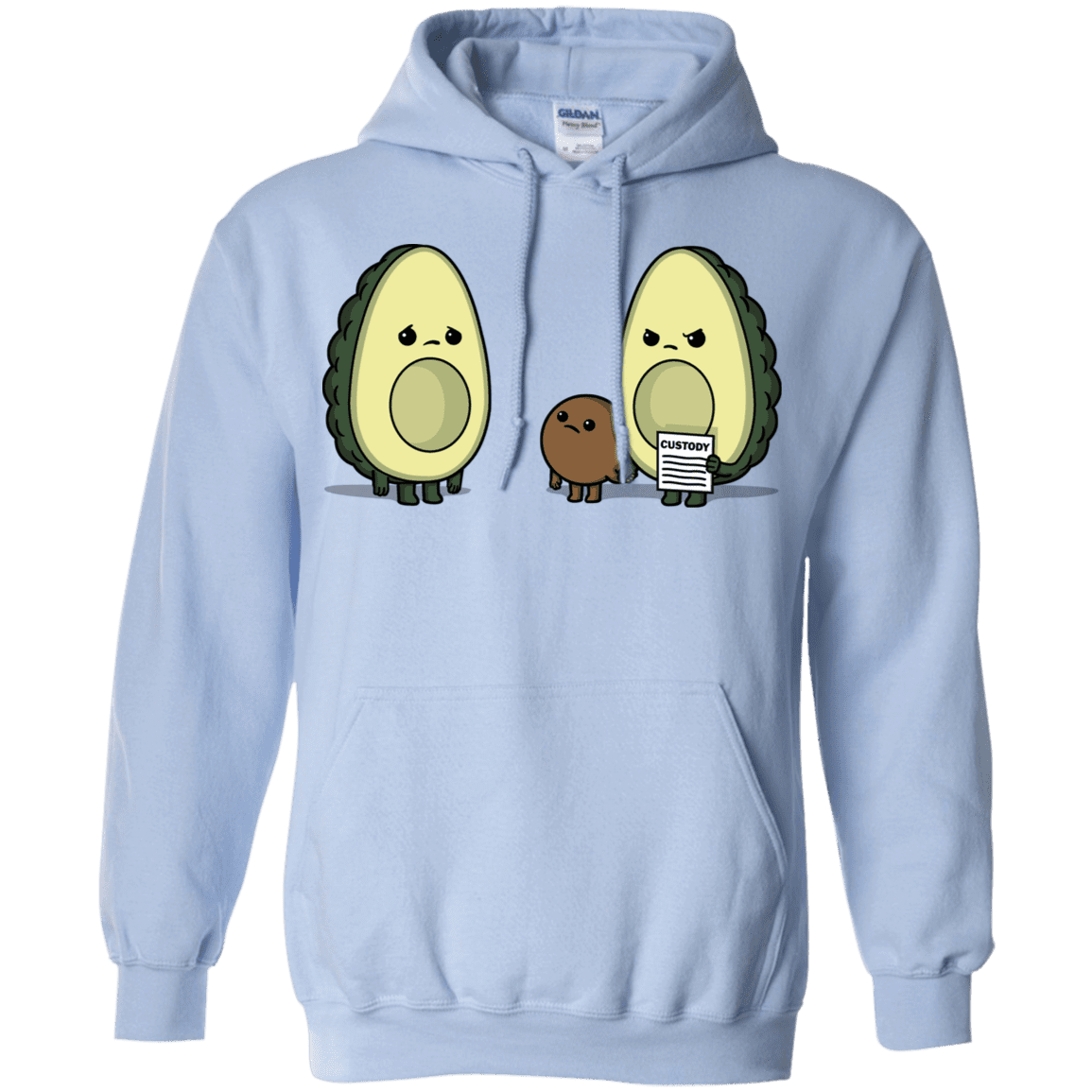 Sweatshirts Light Blue / S Bone Custody Pullover Hoodie