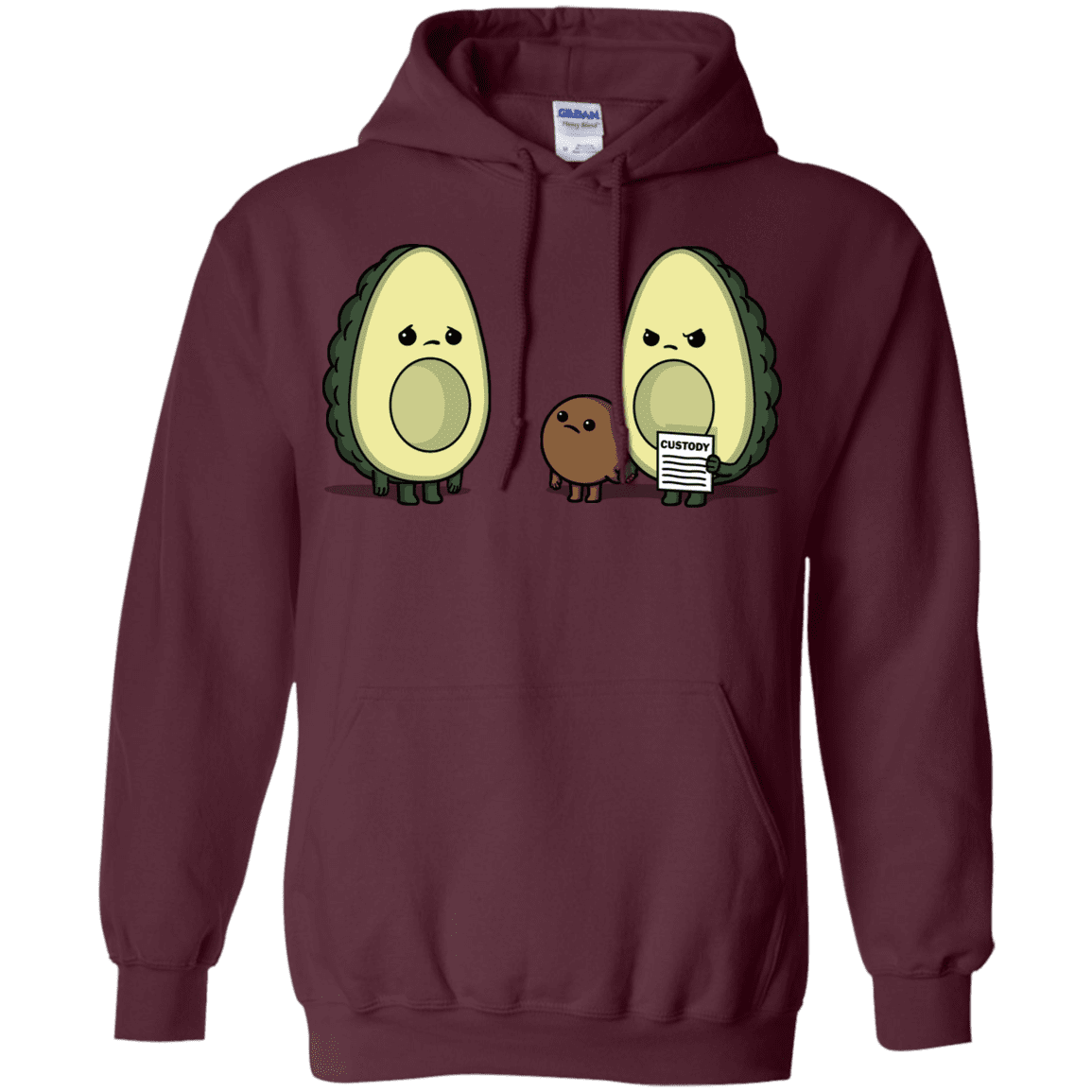 Sweatshirts Maroon / S Bone Custody Pullover Hoodie