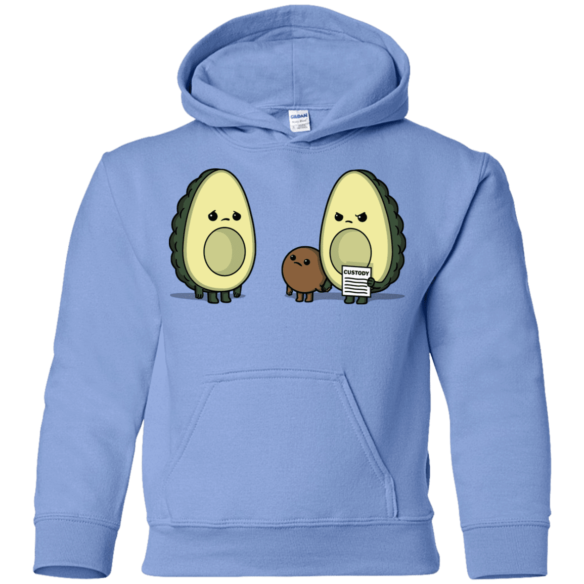 Sweatshirts Carolina Blue / YS Bone Custody Youth Hoodie