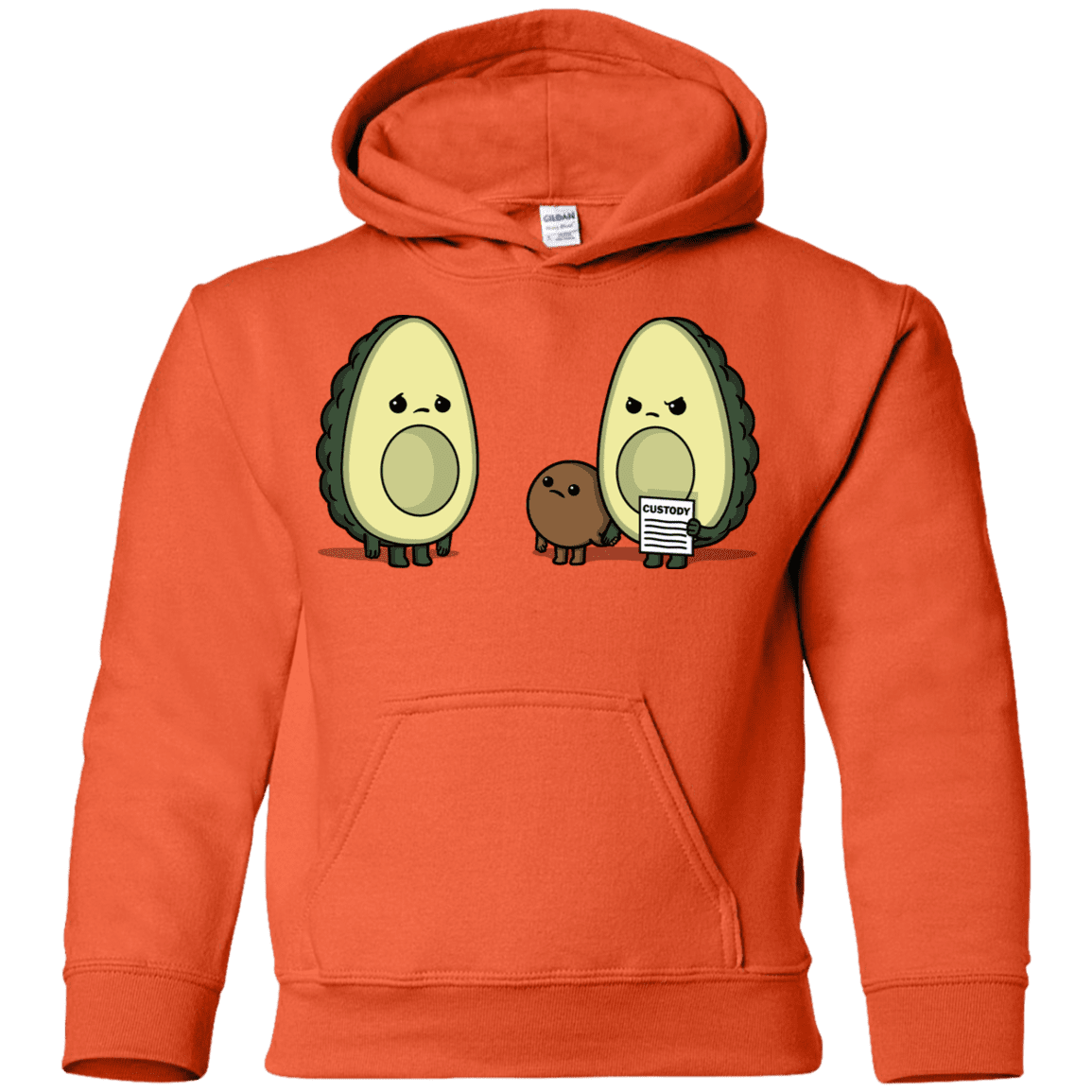 Sweatshirts Orange / YS Bone Custody Youth Hoodie