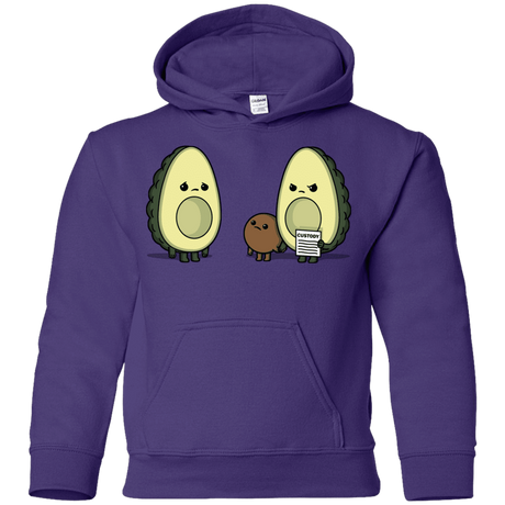 Sweatshirts Purple / YS Bone Custody Youth Hoodie