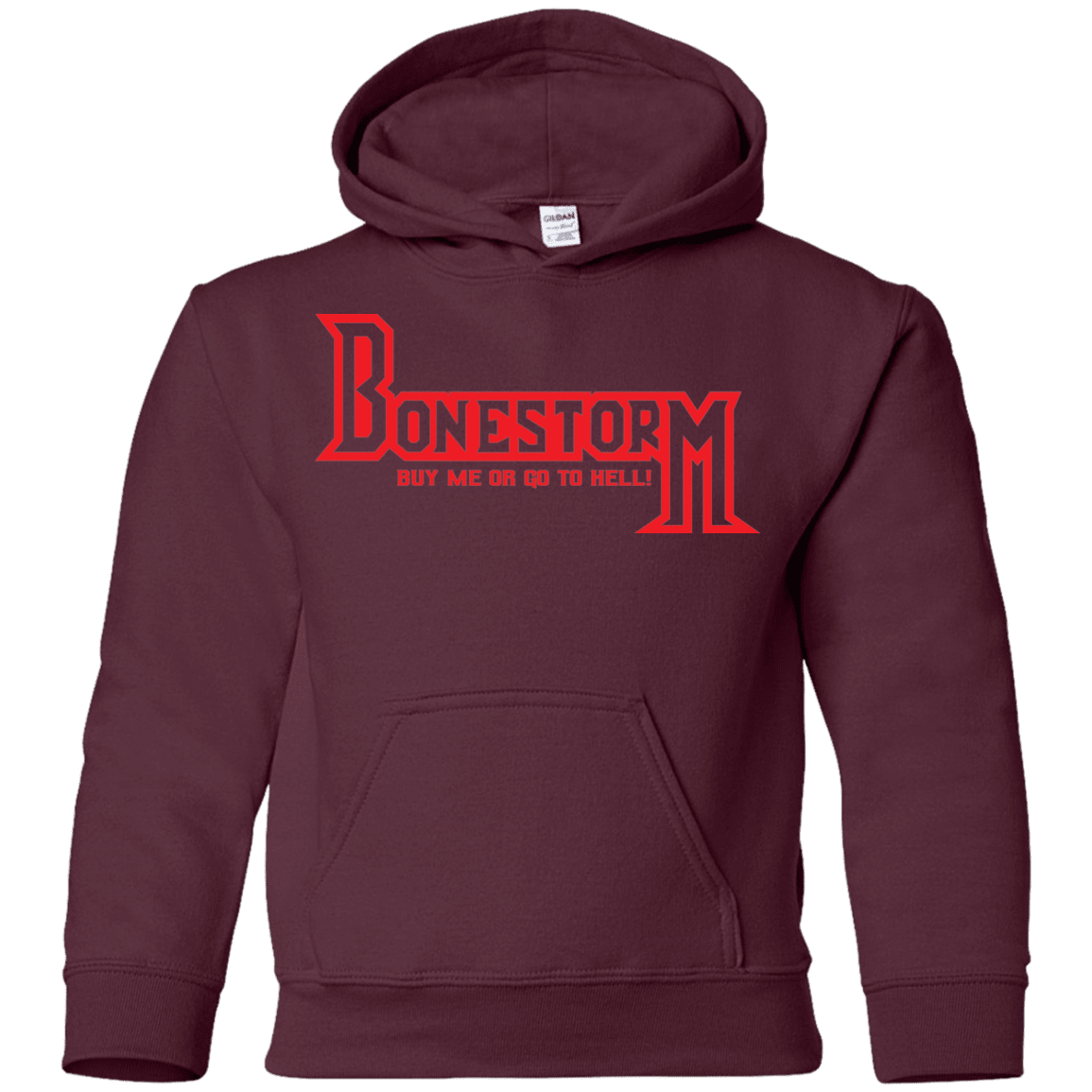 Sweatshirts Maroon / YS BONESTORM Youth Hoodie