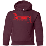 Sweatshirts Maroon / YS BONESTORM Youth Hoodie