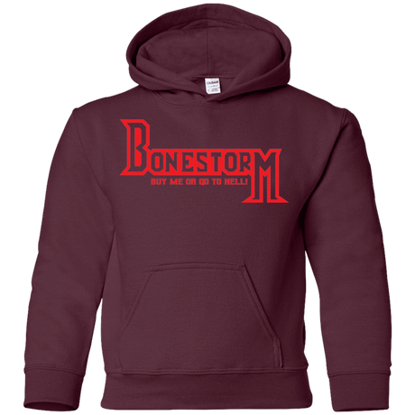 Sweatshirts Maroon / YS BONESTORM Youth Hoodie