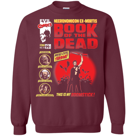 Sweatshirts Maroon / Small Book Of The Dead Crewneck Sweatshirt