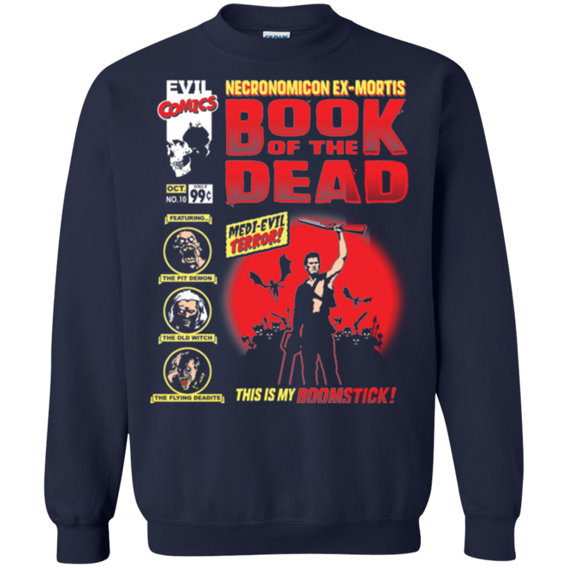 Sweatshirts Navy / Small Book Of The Dead Crewneck Sweatshirt