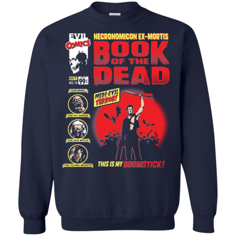 Sweatshirts Navy / Small Book Of The Dead Crewneck Sweatshirt