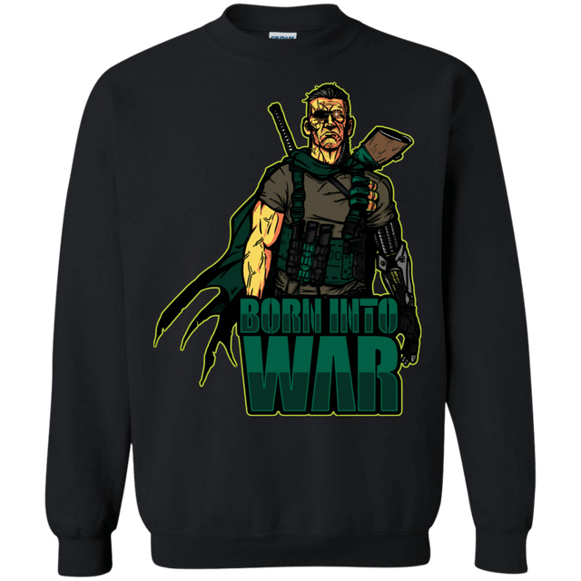 Sweatshirts Black / S Born Into War Crewneck Sweatshirt