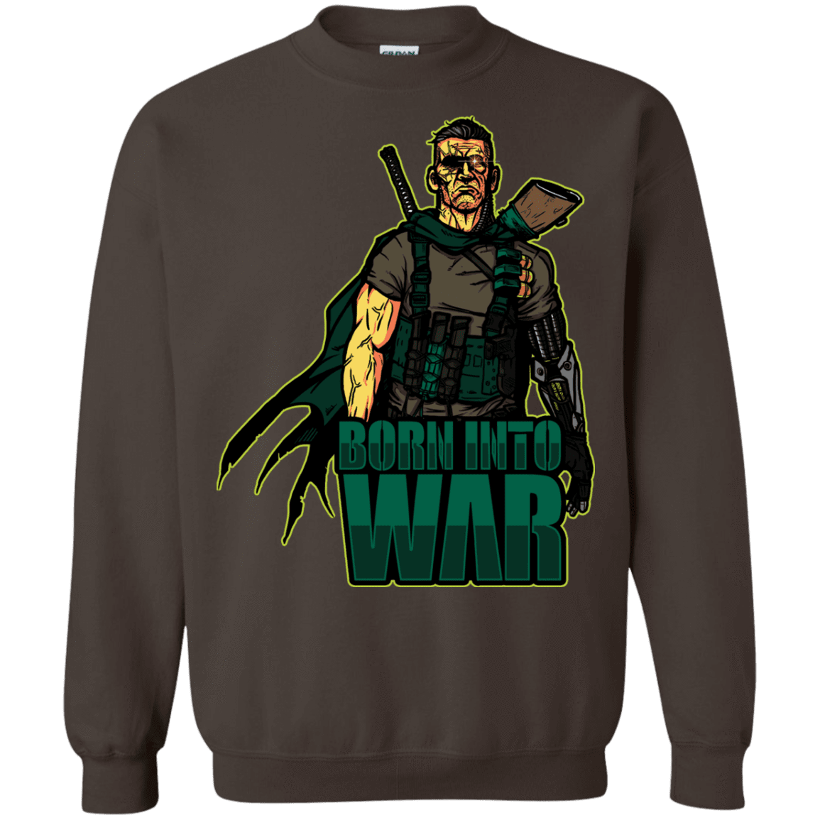 Sweatshirts Dark Chocolate / S Born Into War Crewneck Sweatshirt