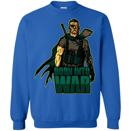 Sweatshirts Royal / S Born Into War Crewneck Sweatshirt