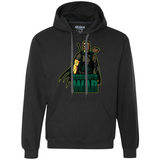 Sweatshirts Black / S Born Into War Premium Fleece Hoodie