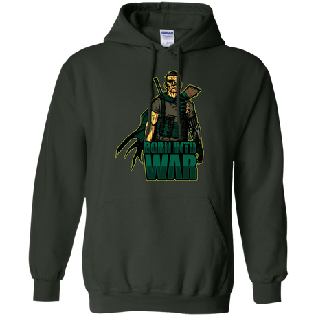 Sweatshirts Forest Green / S Born Into War Pullover Hoodie