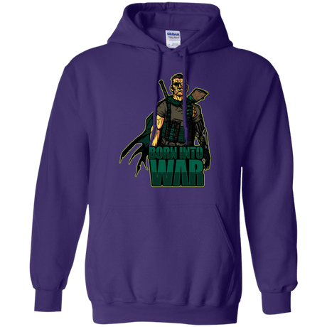 Sweatshirts Purple / S Born Into War Pullover Hoodie