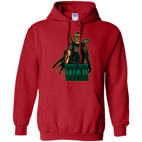 Sweatshirts Red / S Born Into War Pullover Hoodie