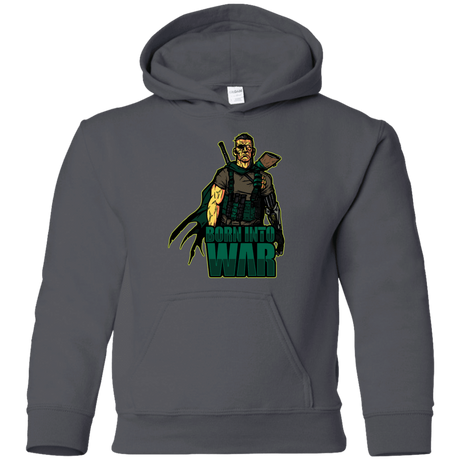 Sweatshirts Charcoal / YS Born Into War Youth Hoodie
