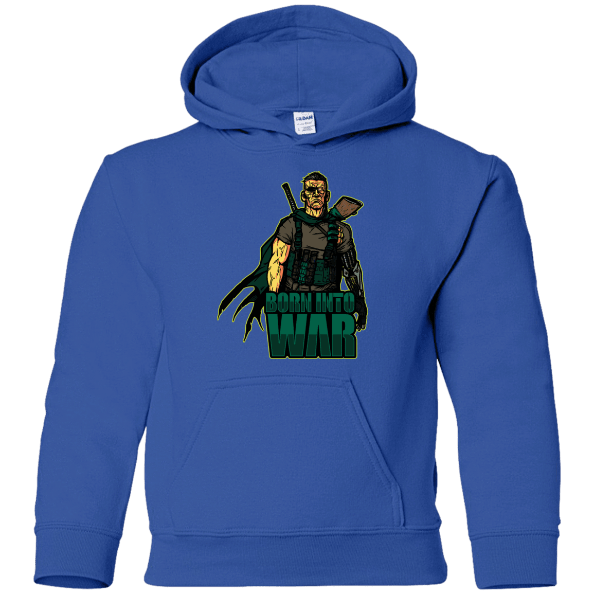 Sweatshirts Royal / YS Born Into War Youth Hoodie