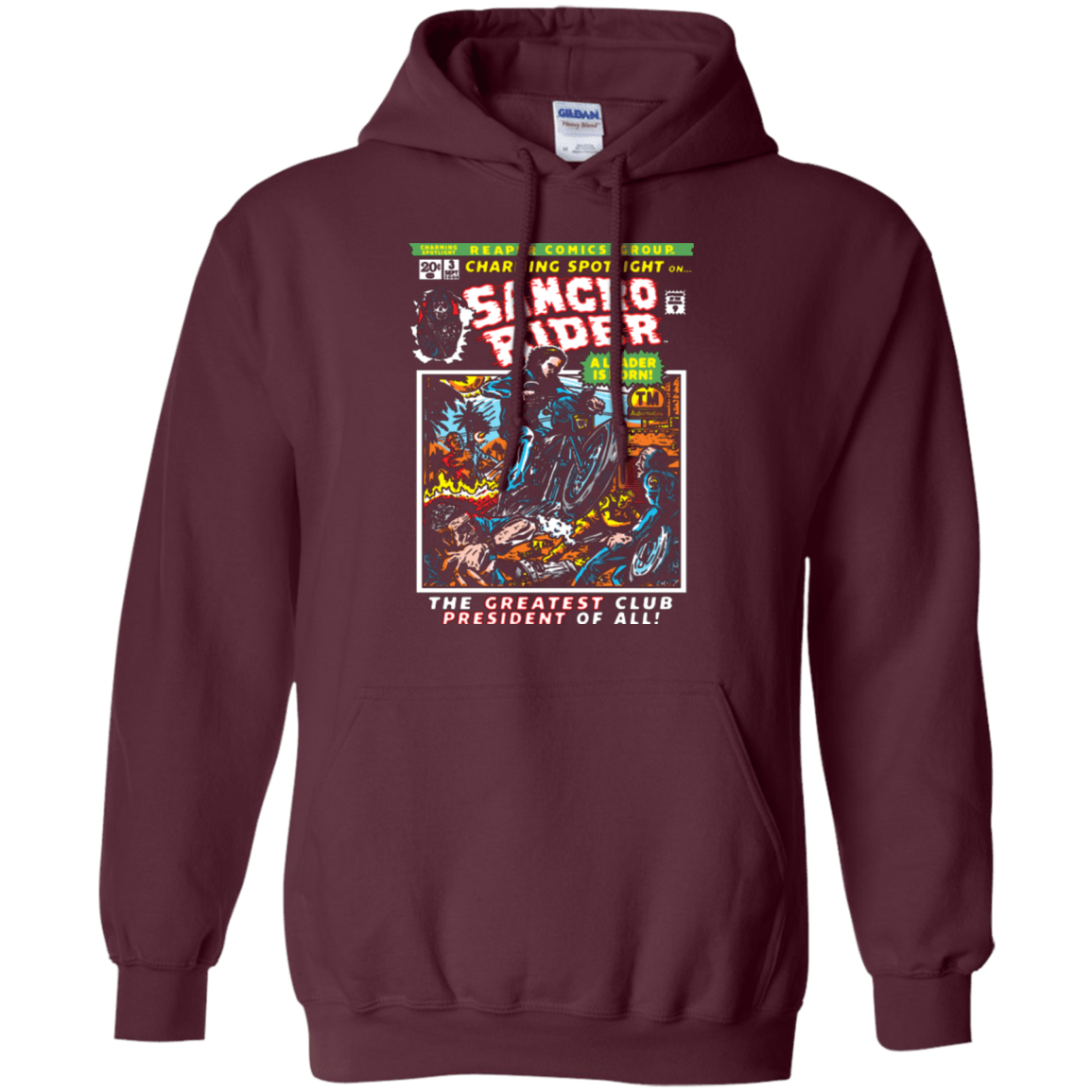 Sweatshirts Maroon / Small Born Leader Pullover Hoodie