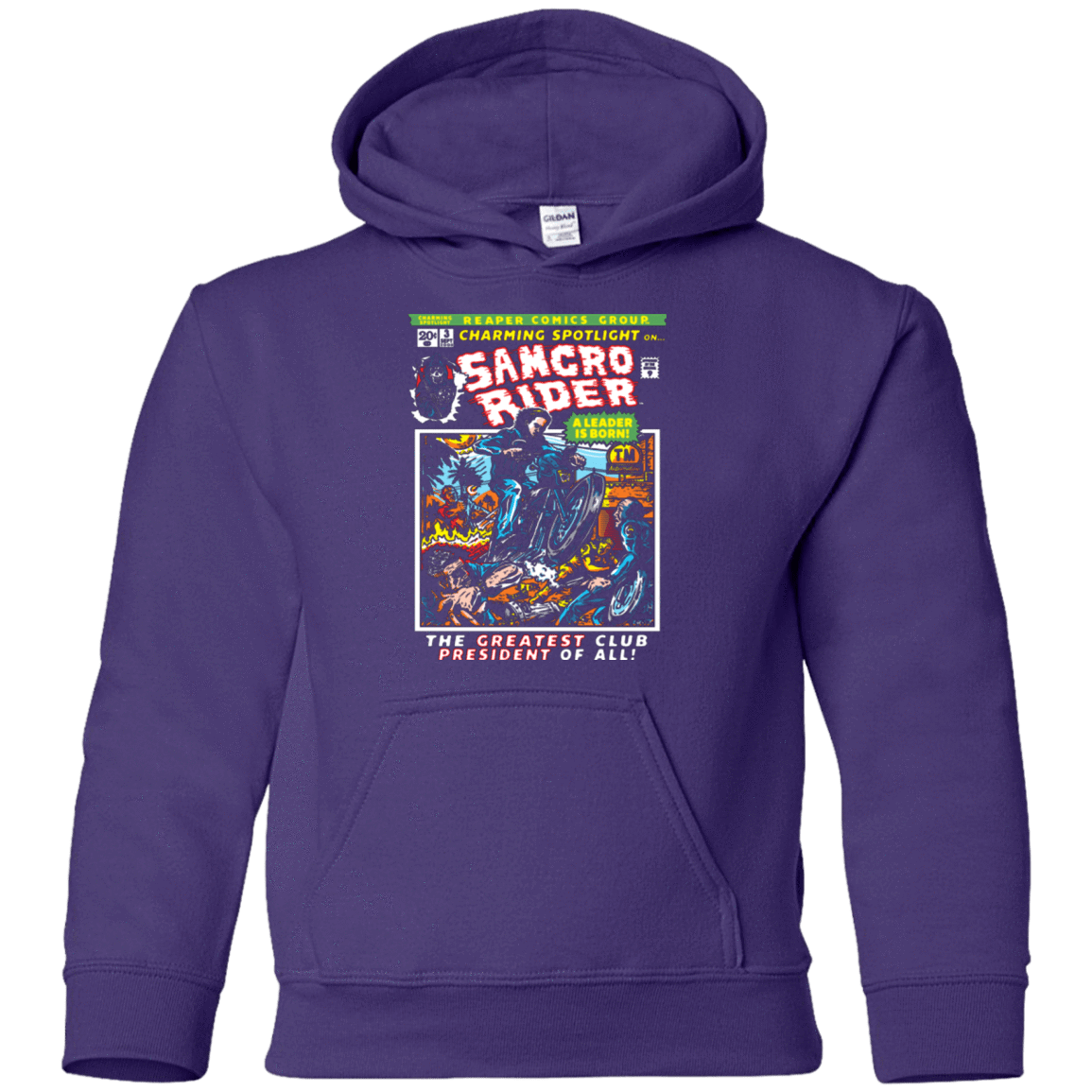 Sweatshirts Purple / YS Born Leader Youth Hoodie