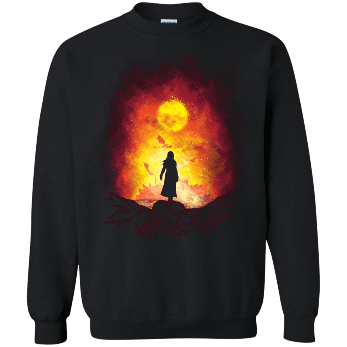 Sweatshirts Black / S Born Of Fire Crewneck Sweatshirt