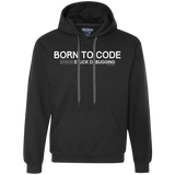 Sweatshirts Black / Small Born To Code Stuck Debugging Premium Fleece Hoodie