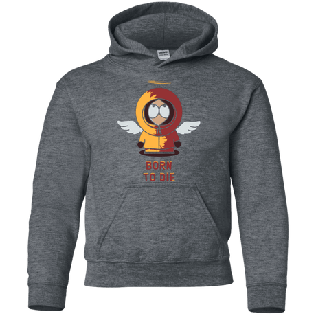 Sweatshirts Dark Heather / YS BORN TO DIE Youth Hoodie