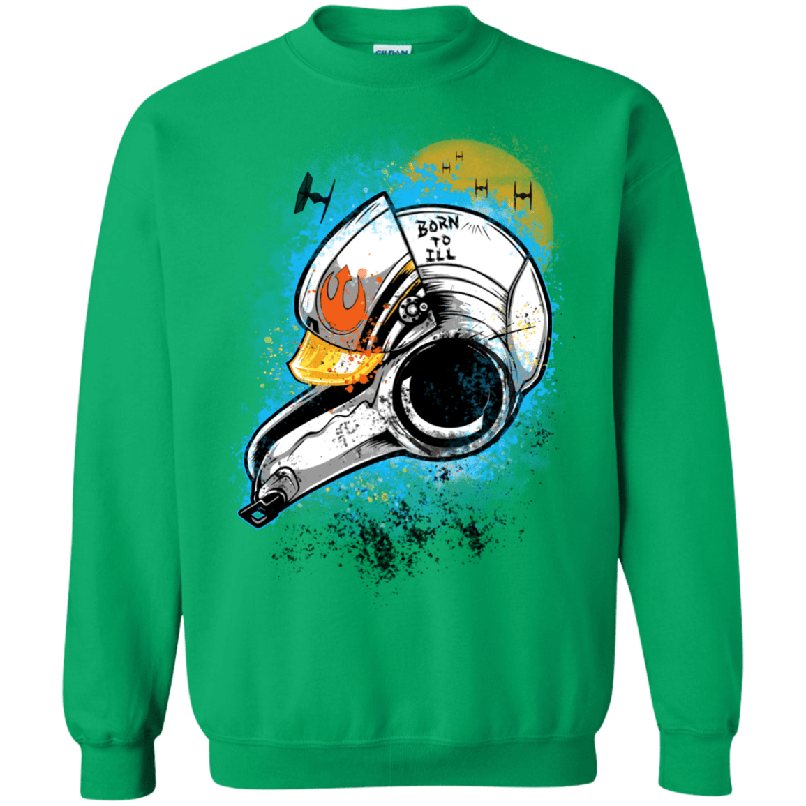 Sweatshirts Irish Green / Small Born to Ill Crewneck Sweatshirt