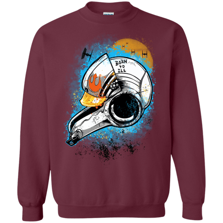 Sweatshirts Maroon / Small Born to Ill Crewneck Sweatshirt