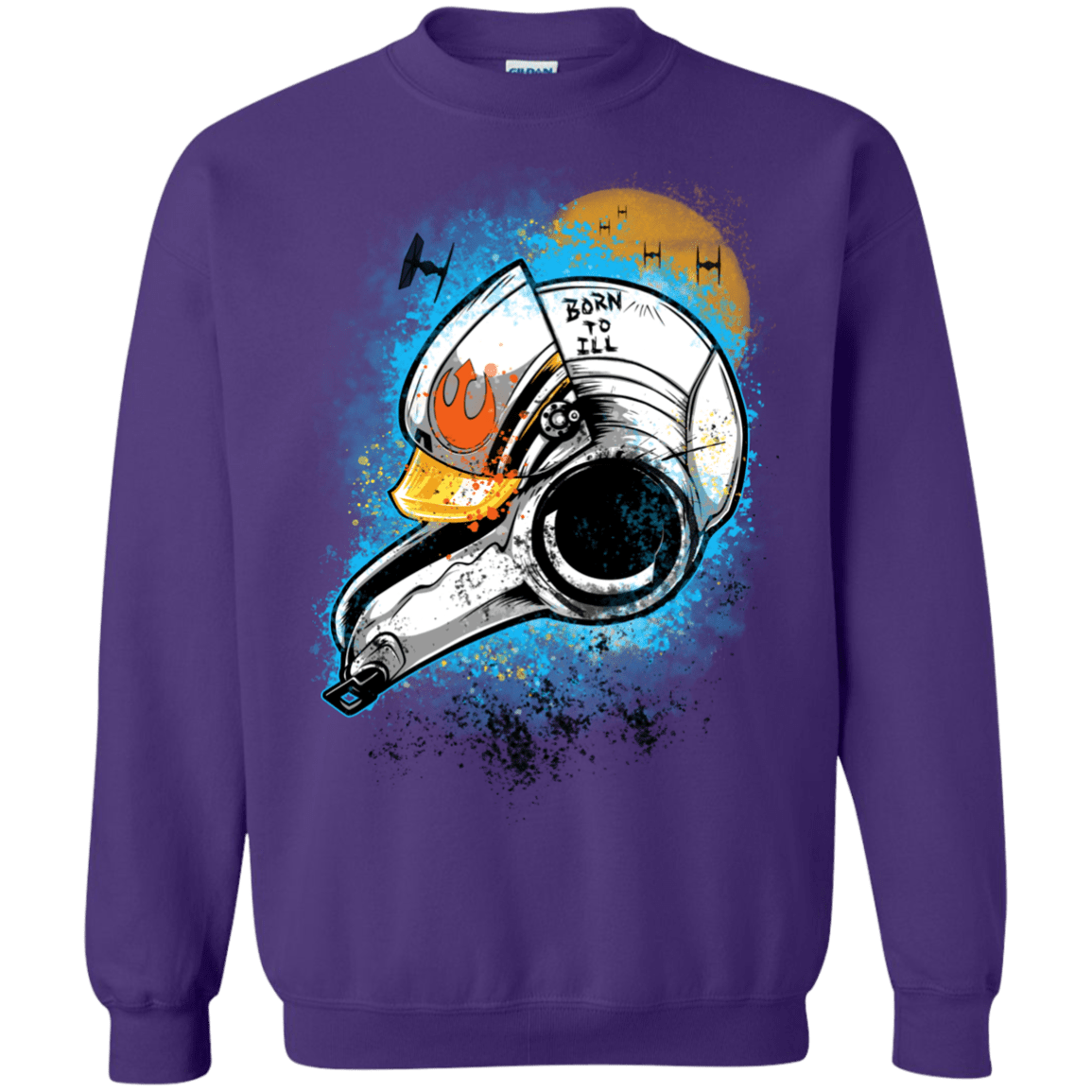 Sweatshirts Purple / Small Born to Ill Crewneck Sweatshirt