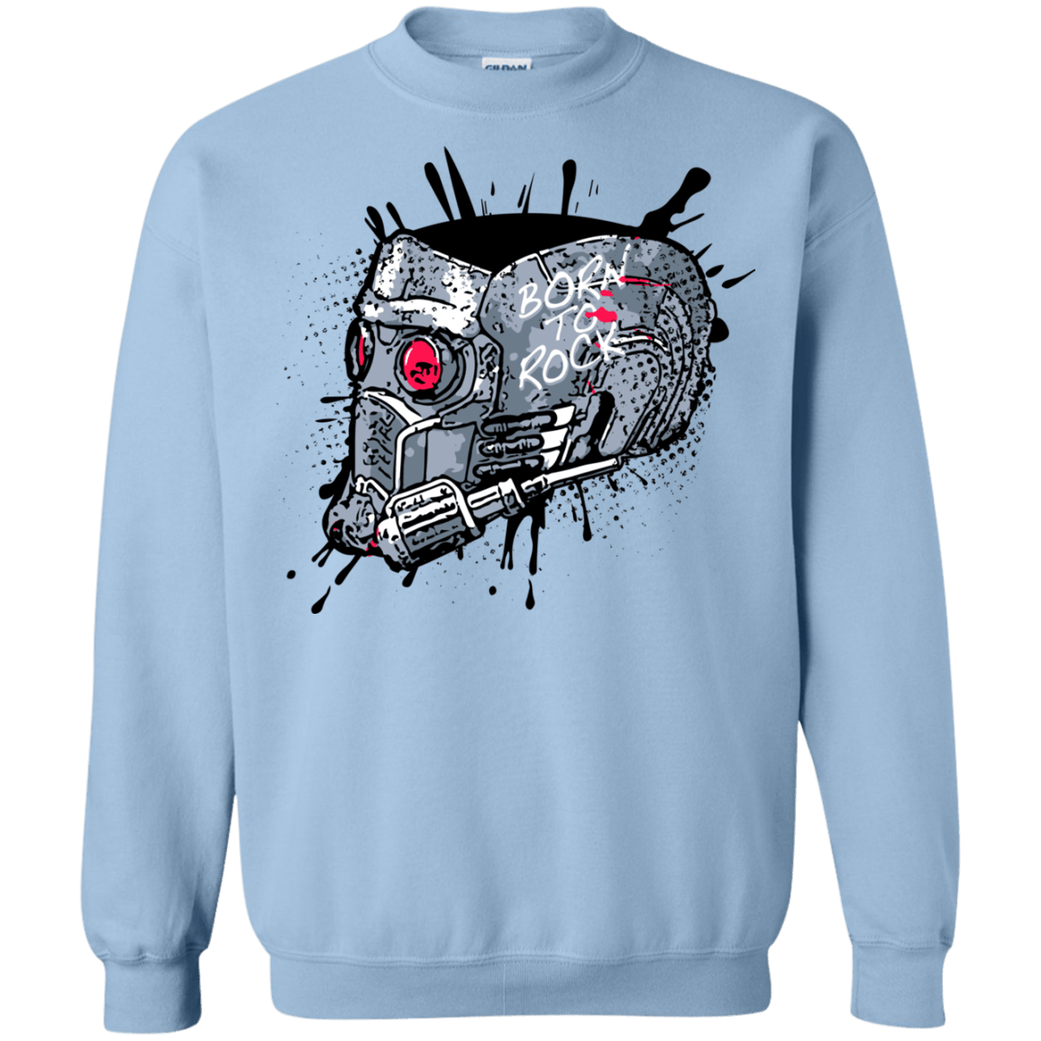 Sweatshirts Light Blue / Small Born to Rock Crewneck Sweatshirt