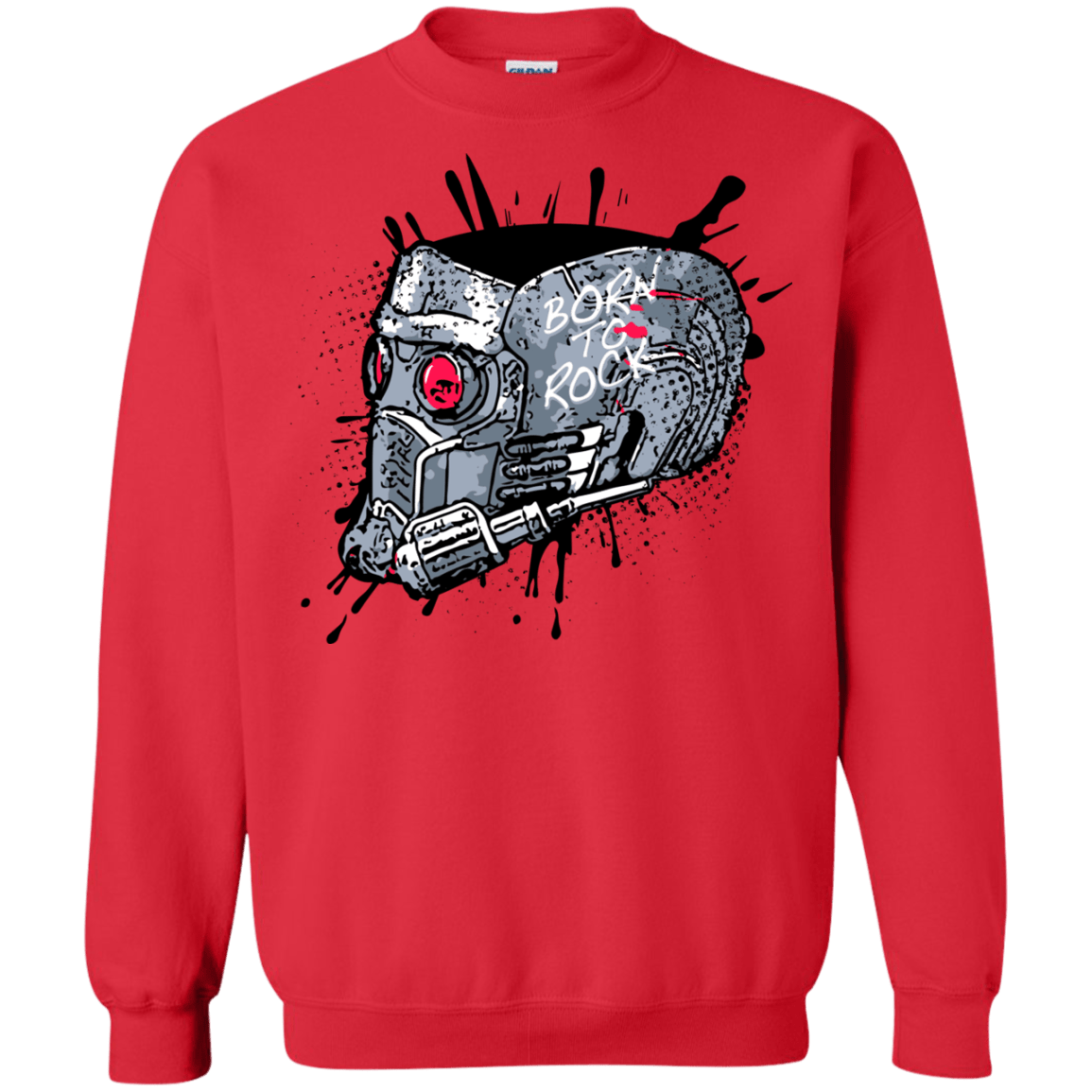 Sweatshirts Red / Small Born to Rock Crewneck Sweatshirt