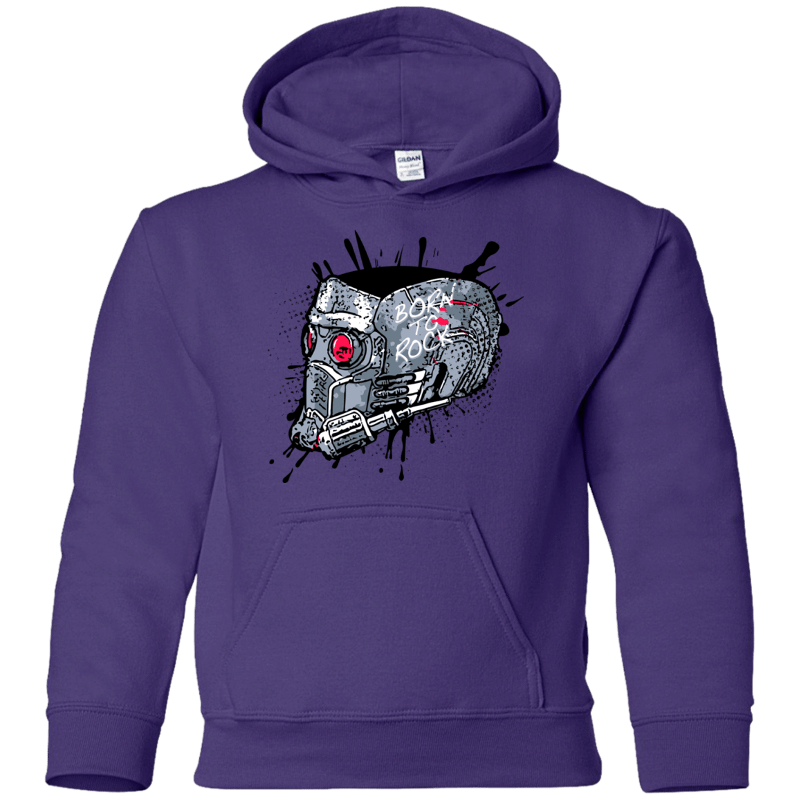 Sweatshirts Purple / YS Born to Rock Youth Hoodie