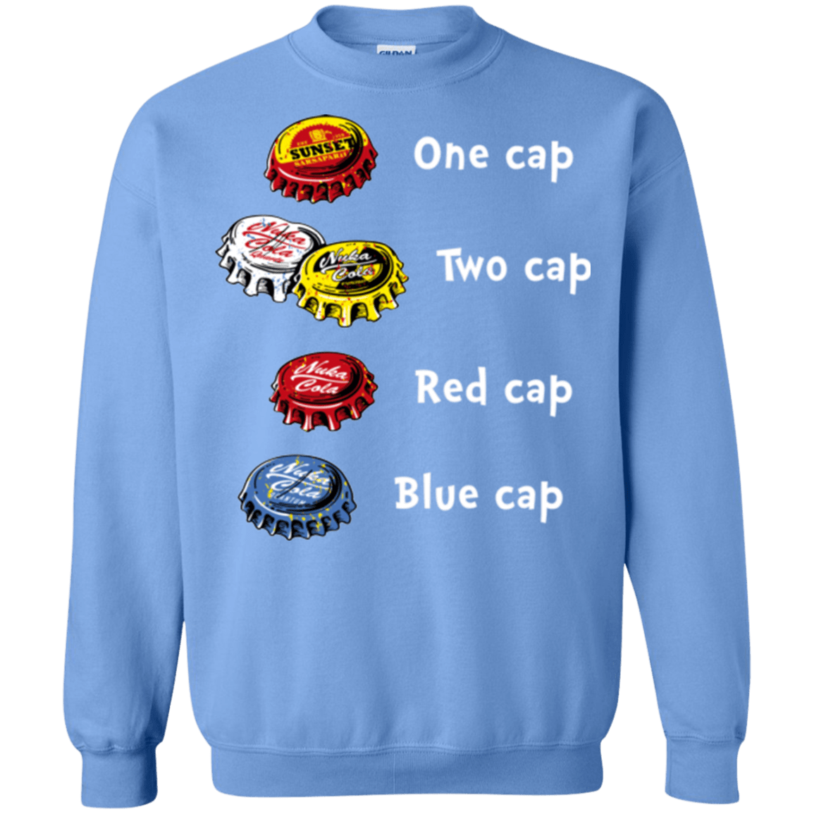 Sweatshirts Carolina Blue / Small Bottle Caps Fever Crewneck Sweatshirt