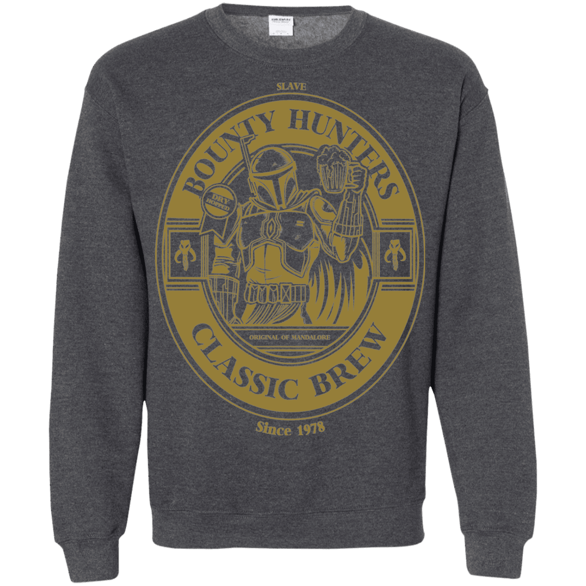 Sweatshirts Dark Heather / S Bounty Hunters Classic Brew Crewneck Sweatshirt