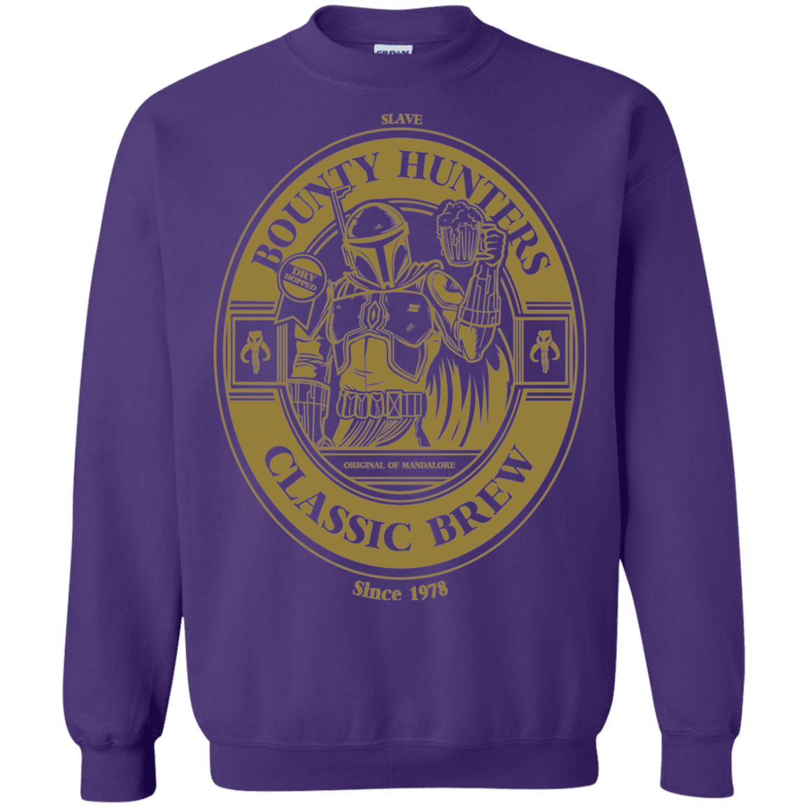 Sweatshirts Purple / S Bounty Hunters Classic Brew Crewneck Sweatshirt