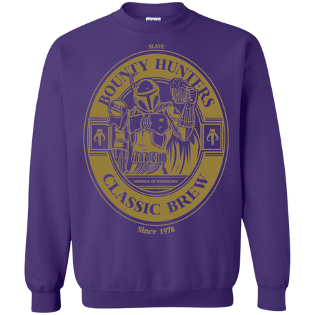 Sweatshirts Purple / S Bounty Hunters Classic Brew Crewneck Sweatshirt