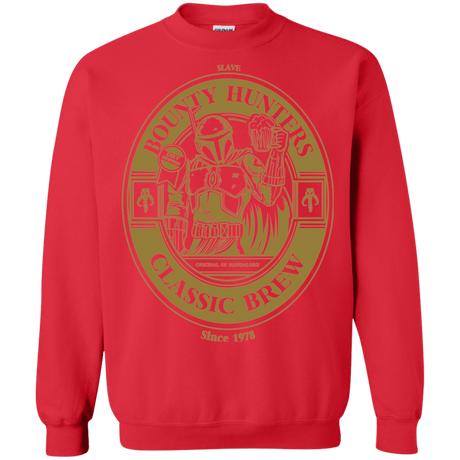 Sweatshirts Red / S Bounty Hunters Classic Brew Crewneck Sweatshirt