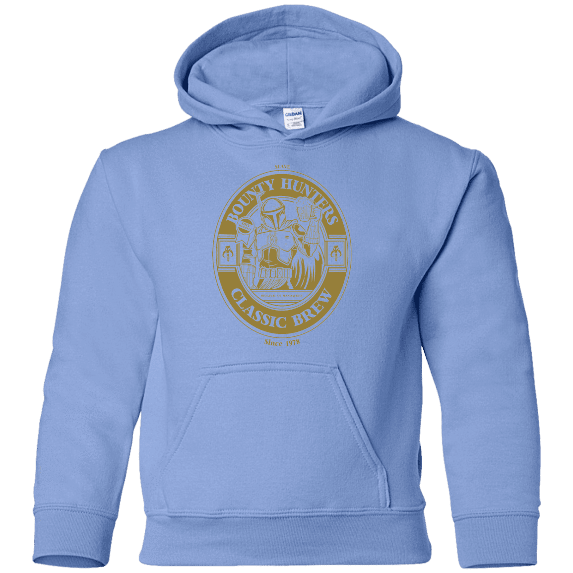 Sweatshirts Carolina Blue / YS Bounty Hunters Classic Brew Youth Hoodie