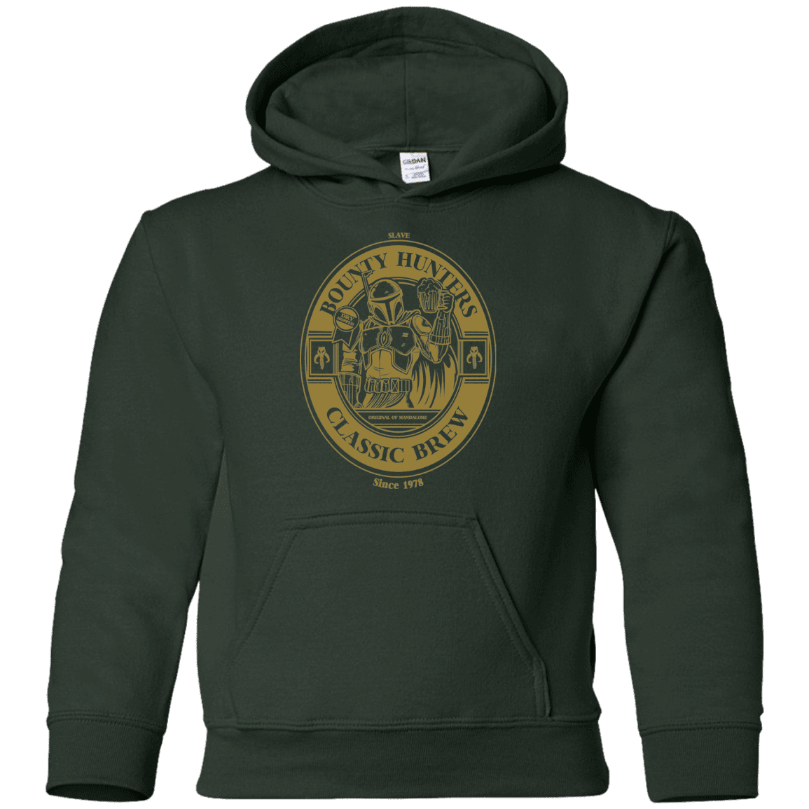 Sweatshirts Forest Green / YS Bounty Hunters Classic Brew Youth Hoodie