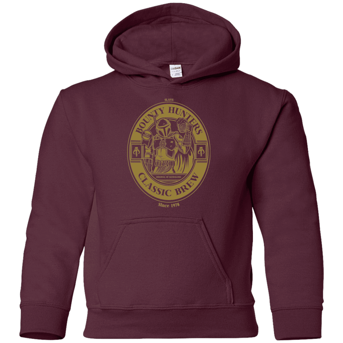 Sweatshirts Maroon / YS Bounty Hunters Classic Brew Youth Hoodie