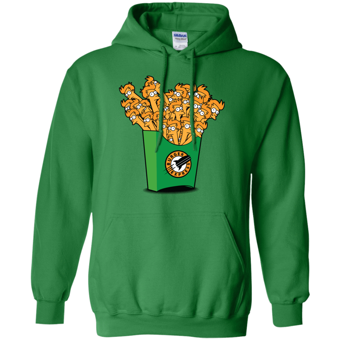 Sweatshirts Irish Green / Small Box of Fries Pullover Hoodie