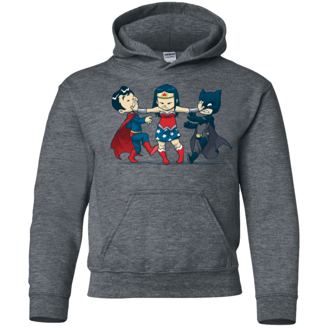 Sweatshirts Dark Heather / YS Boys Youth Hoodie