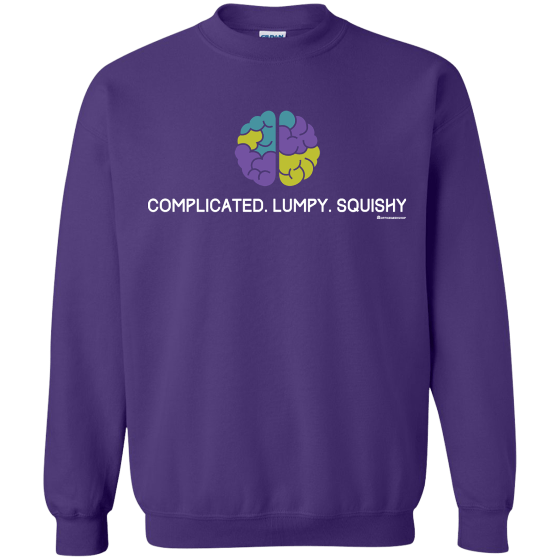 Sweatshirts Purple / Small Brain Crewneck Sweatshirt