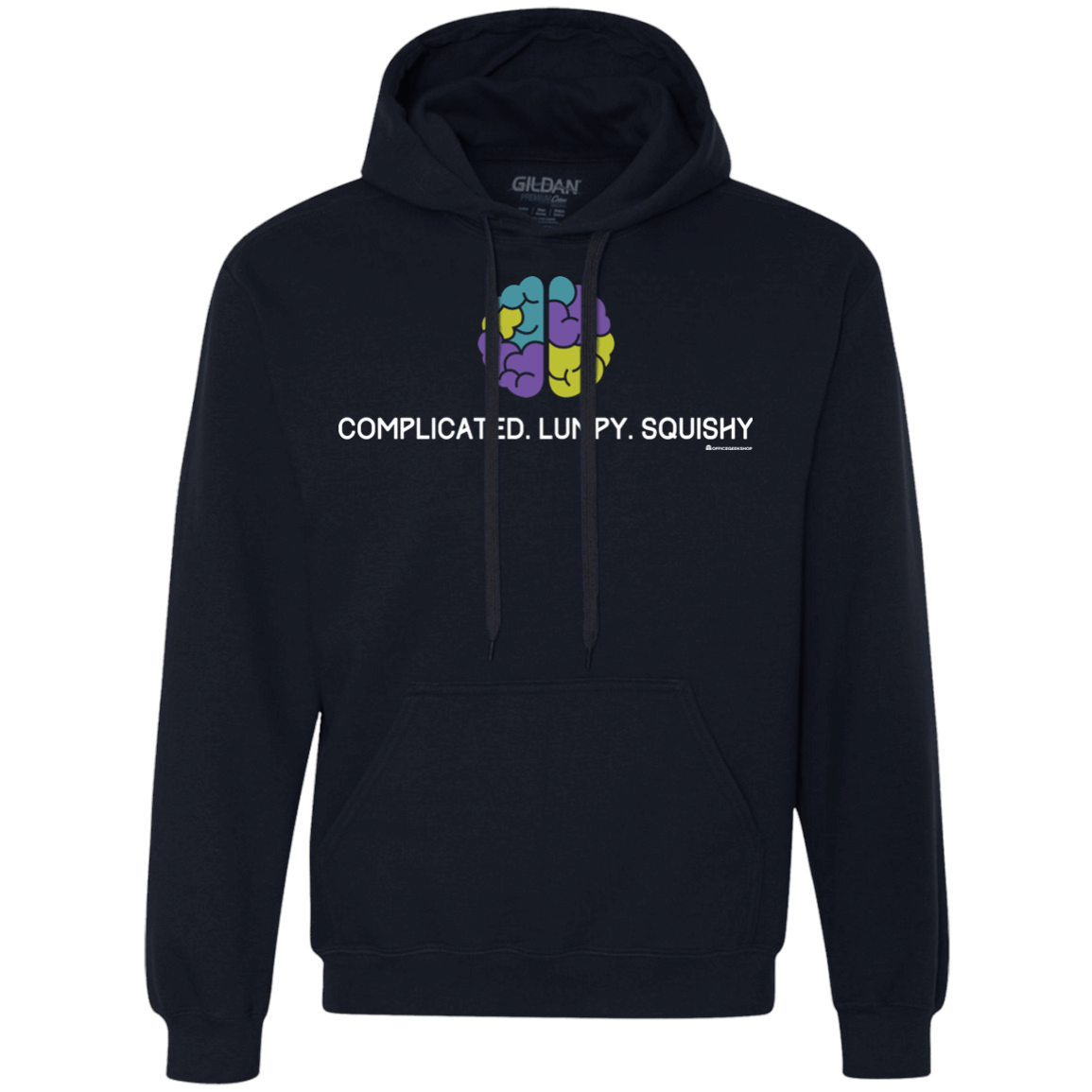Sweatshirts Navy / Small Brain Premium Fleece Hoodie