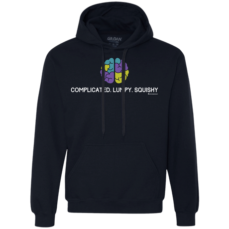 Sweatshirts Navy / Small Brain Premium Fleece Hoodie