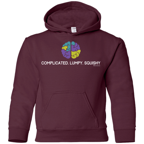 Sweatshirts Maroon / YS Brain Youth Hoodie