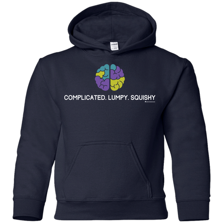Sweatshirts Navy / YS Brain Youth Hoodie
