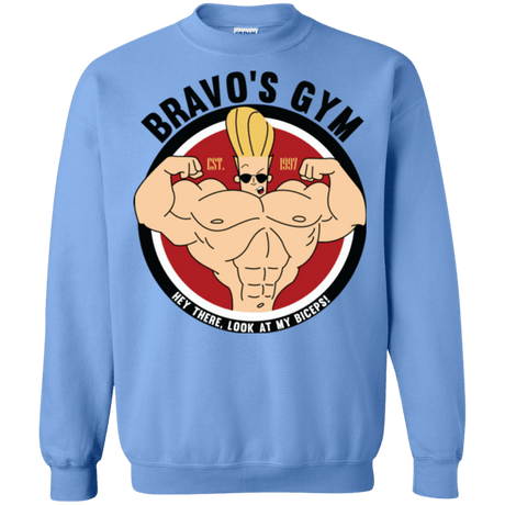 Sweatshirts Carolina Blue / Small Bravo's Gym Crewneck Sweatshirt